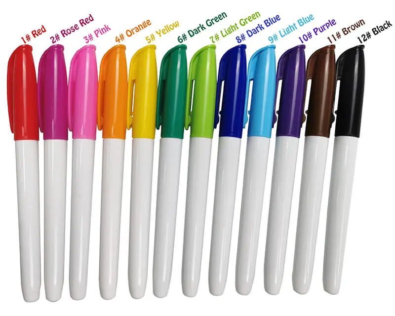 12 color markers