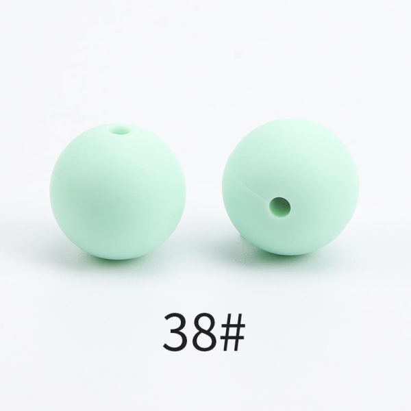 round silicone beads 70 colors